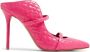Malone Souliers embossed crocodile-effect leather mules Pink - Thumbnail 1