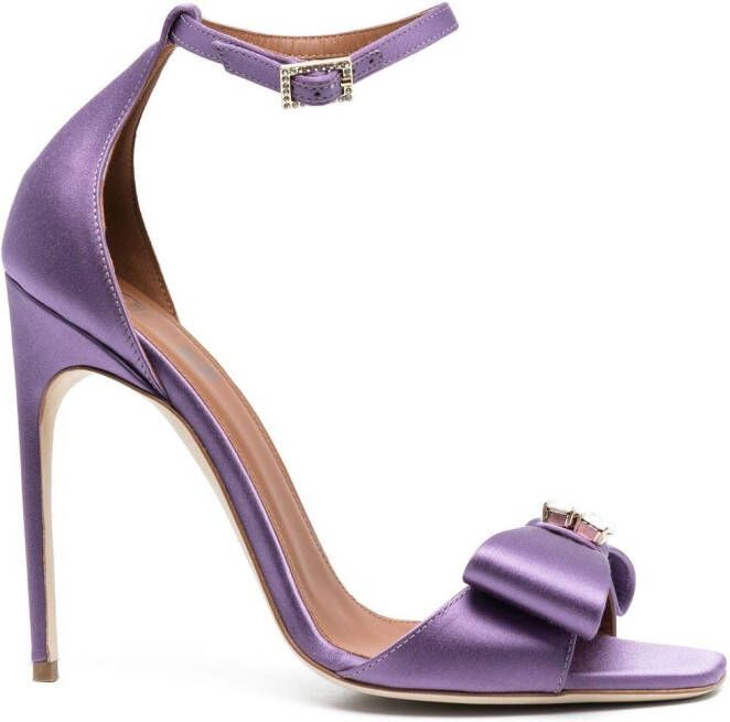Malone Souliers Emily 110mm satin stilettos Purple