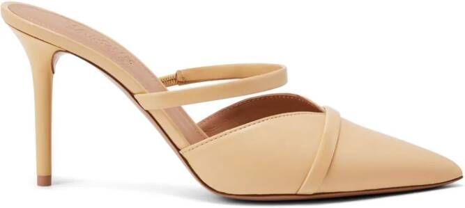 Malone Souliers Frankie 85mm leather mules Neutrals