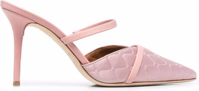 Malone Souliers Frankie 85mm quilted pumps Pink