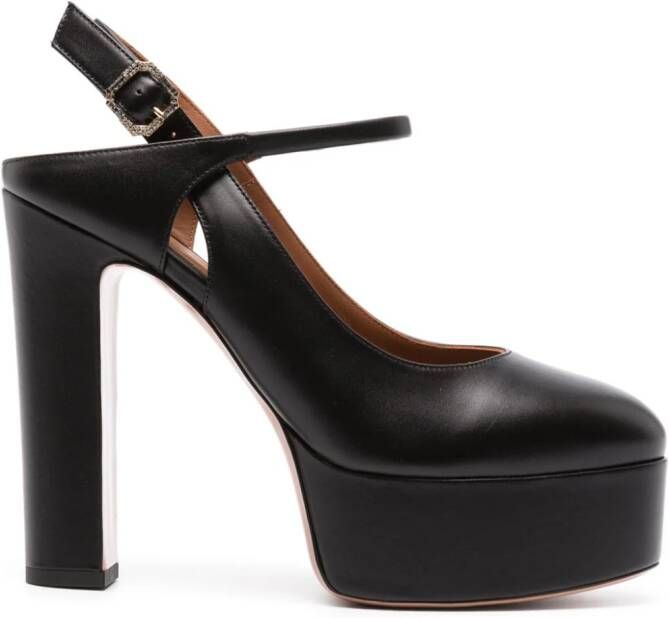 Malone Souliers Ilenia 130mm leather pumps Black