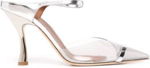 Malone Souliers Iona clear-detail mules Silver