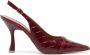 Malone Souliers Jama 90mm crocodile-embossed leather pumps Red - Thumbnail 1
