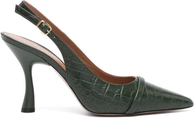 Malone Souliers Jama 90mm pointed-toe pumps Green