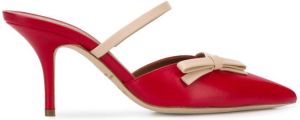 Malone Souliers Jenna 70mm bow-appliqué mules Red