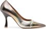 Malone Souliers Jhene 95mm leather pumps Gold - Thumbnail 1