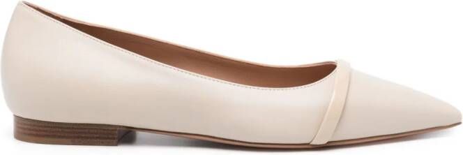 Malone Souliers Jhene leather ballerina shoes Neutrals