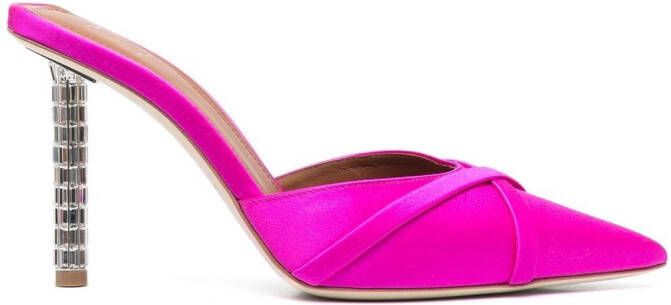 Malone Souliers Josephine pointed-toe mules Pink