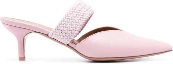 Malone Souliers Maisie 45mm leather kitten heels Pink