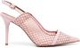 Malone Souliers Marion 85mm mesh slingback pumps Pink - Thumbnail 1