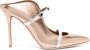 Malone Souliers Maureen 115mm leather mules Gold - Thumbnail 1