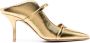 Malone Souliers Maureen 70mm leather mules Gold - Thumbnail 1