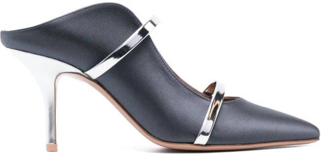 Malone Souliers Maureen 70mm leather mules Grey