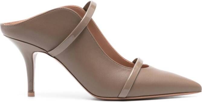 Malone Souliers Maureen 70mm leather mules Neutrals