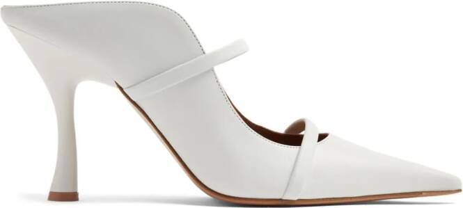 Malone Souliers Maureen 70mm leather mules White