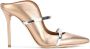 Malone Souliers Maureen 100mm leather mules Metallic - Thumbnail 1