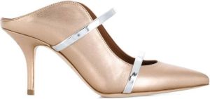 Malone Souliers Maureen pointed mules Gold