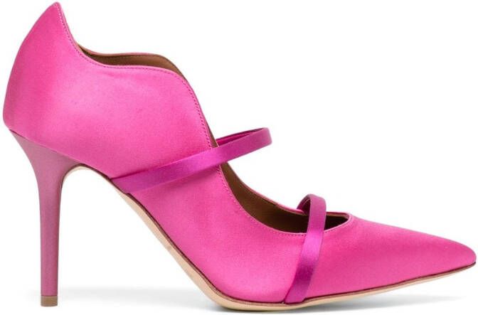 Malone Souliers Maureen pointed-toe mules Pink