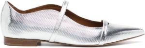 Malone Souliers Maureen pointed-toe mules Silver