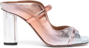 Malone Souliers Nara 90mm metallic-finish sandals Silver