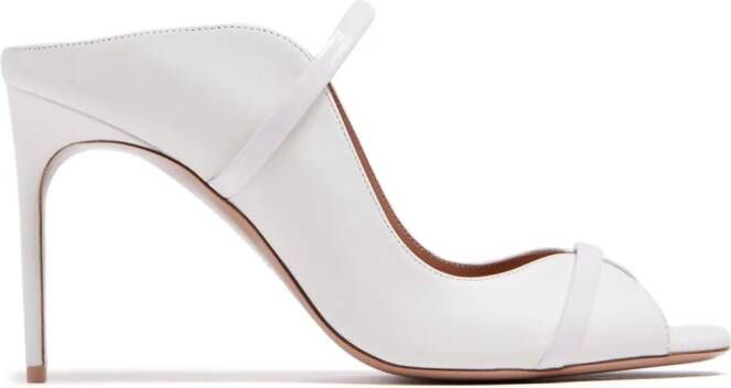 Malone Souliers Noah 90mm leather mules White