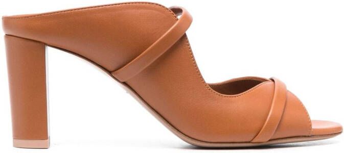 Malone Souliers Norah 70mm leather mules Brown
