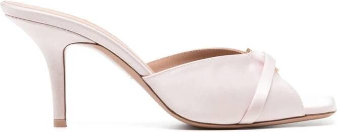 Malone Souliers Patricia 70mm satin mules Pink