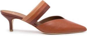 Malone Souliers pointed leather mules Brown