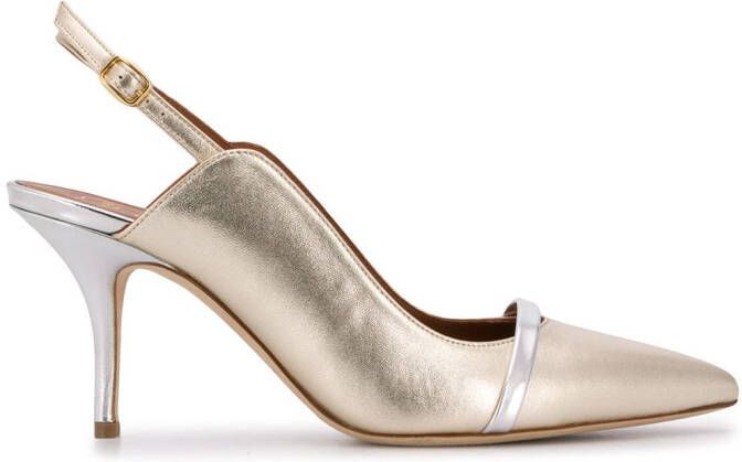 Malone Souliers pointed toe heels Silver