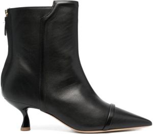 Malone Souliers pointed-toe kitten-heel boots Black