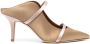 Malone Souliers satin finish pointed toe mules Neutrals - Thumbnail 1