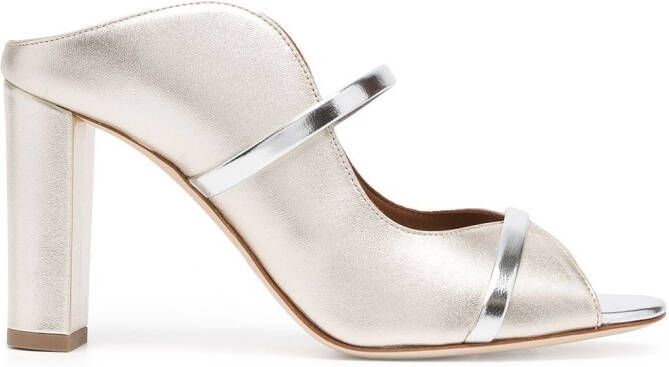 Malone Souliers slip-on peep-toe sandals Silver