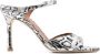 Malone Souliers Uma 100mm leather sandals Silver - Thumbnail 1
