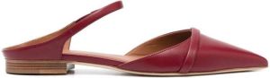 Malone Souliers Uma pointed-toe mules Red