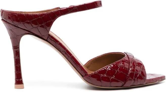 Malone Souliers Una 90mm leather pumps Red