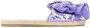 Manebi bandana knot espadrille slides Purple - Thumbnail 1
