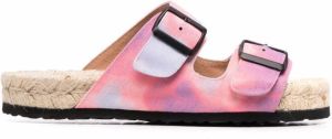 Manebi buckle-strap espadrille sandals Pink