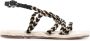 Manebi flat rope sandals Black - Thumbnail 1