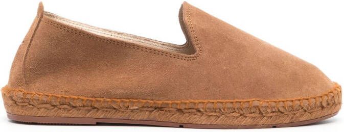 Manebi flat suede espadrilles Brown