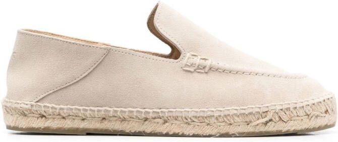 Manebi Hamptons leather espadrilles Neutrals