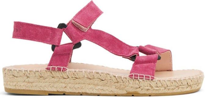 Manebi Hiking suede sandals Pink