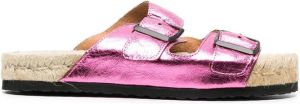Manebi Hollywood double strap sandals Pink