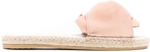 Manebi knot-detail slip-on sandals Pink