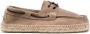 Manebi lace-up suede boat shoes Brown - Thumbnail 1