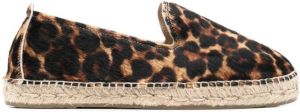 Manebi leopard-print slip-on espadrilles Brown