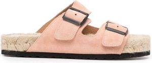 Manebi Nordic double-buckle sandals Pink