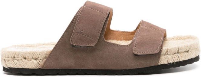 Manebi Nordic suede sandals Brown