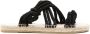 Manebi rope-detail flat sandals Black - Thumbnail 1