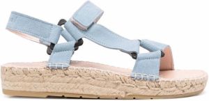 Manebi touch-strap espadrille sandals Blue