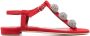 Manolo Blahnik crystal-embellished flat sandals Red - Thumbnail 1